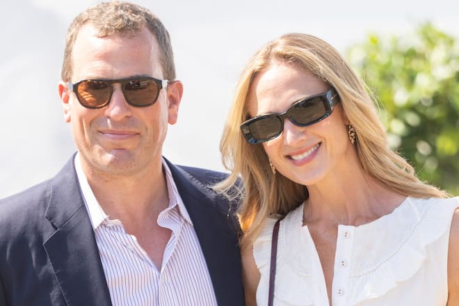 Harriet Sperling mit ihrem Verlobten Peter Phillips.