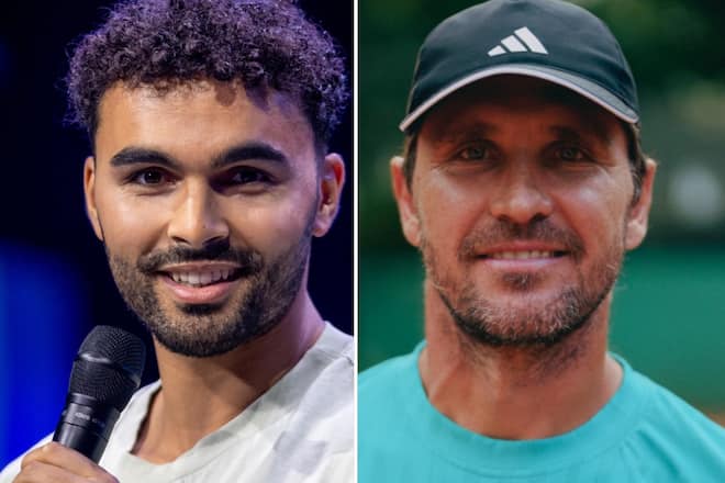 Younes Zarou (li.) und Mischa Zverev sind bei der «Padel WM» mit dabei.