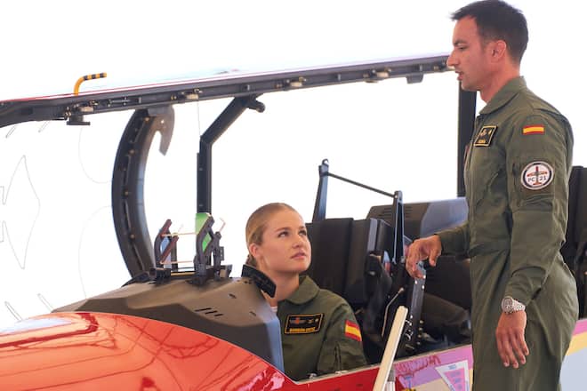 Prinzessin Leonor an ihrem ersten Tag in San Javier.