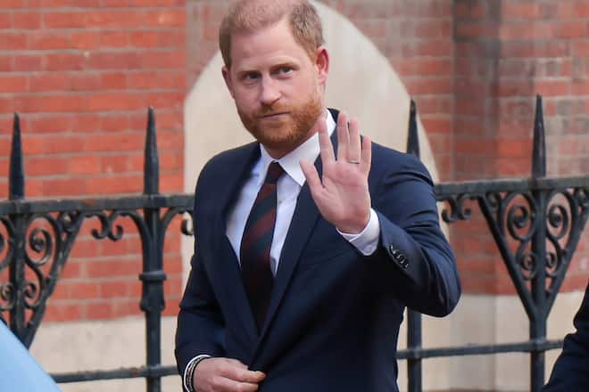 Prinz Harry, hier bei seinem letzten Besuch im Mai, ist zurück in Grossbritannien.