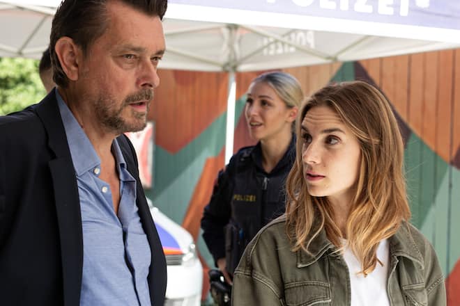 Hary Prinz und seine neue «Steirerkrimi»-Kollegin Maya Unger drehen ihren ersten gemeinsamen Graz-Krimi.