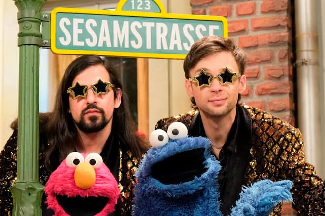 Siegfried & Joy haben der «Sesamstrasse» einen Besuch abgestattet.