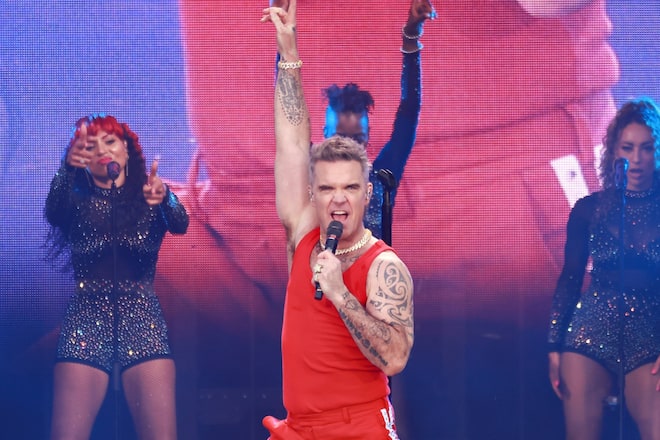 Robbie Williams, hier während eines Auftritts in Berlin, ist ehrlich mit seinen Fans.