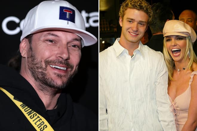 Justin Timberlake und Britney Spears waren in den frühen 2000er Jahren ein Paar, 2004 heiratete die Sängerin Kevin Federline (li.).