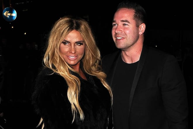 Katie Price und ihr damaliger Ehemann Kieran Hayler bei einem Auftritt im Jahr 2017.