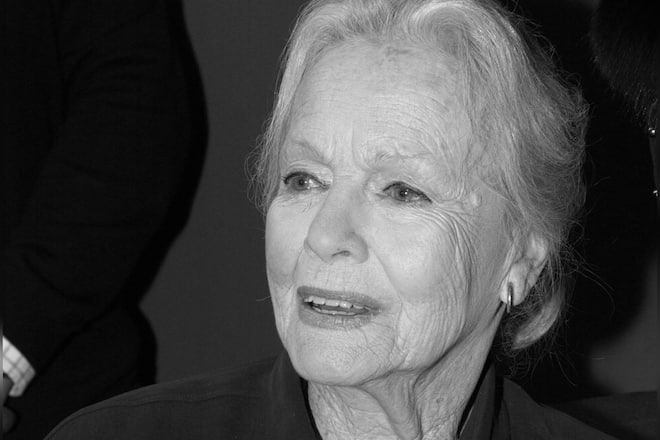 Maria Riva bei einer Autogrammstunde in Berlin.