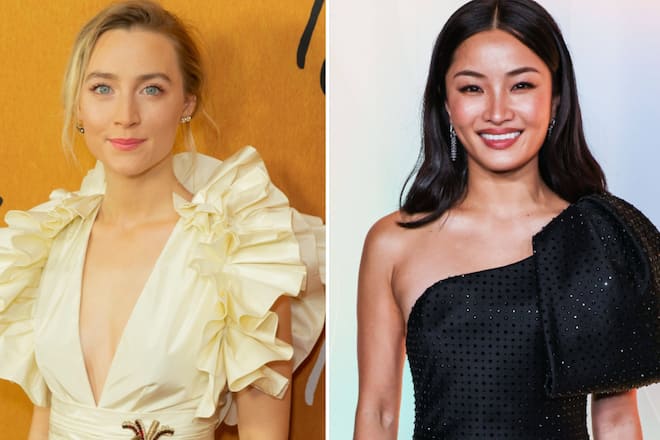 Saoirse Ronan (l.) wird zu Linda McCartney, Anna Sawai schlüpft in die Rolle von Yoko Ono.