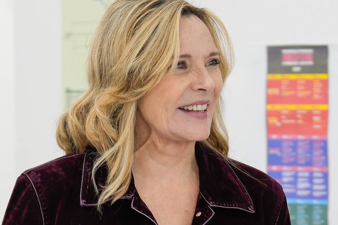 Kim Cattrall auf der Bühne in Lissabon.