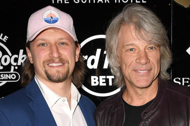 Jon Bon Jovi (r.) mit seinem Sohn Jesse.