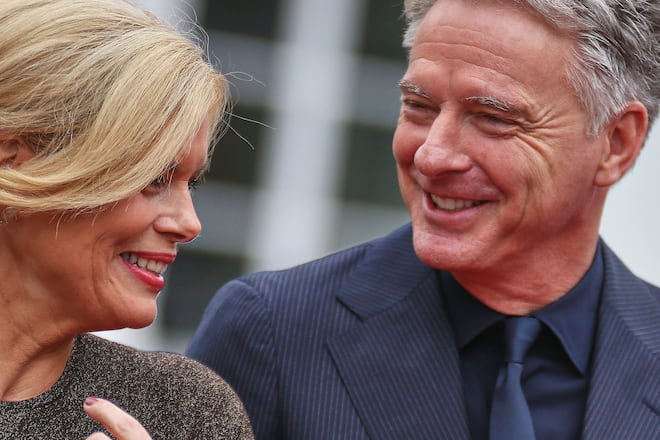 Julia Klöckner und Jörg Pilawa strahlen bei ihrem ersten gemeinsamen Auftritt Anfang Oktober.