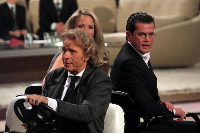 Thomas Gottschalk empfing Karl-Theodor zu Guttenberg (r.) unter anderem einst bei «Wetten, dass..?».