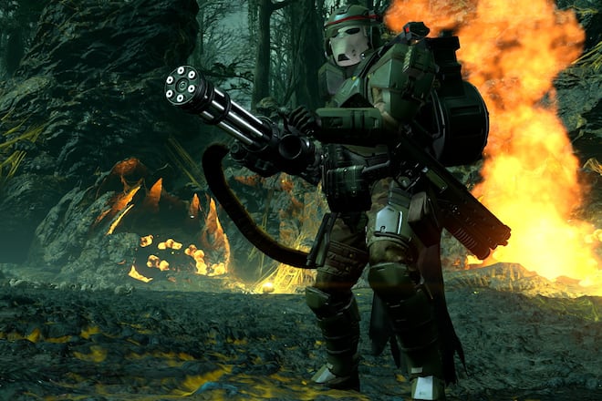 Ein Bild zur neuen Premium-Kriegsanleihe «Python-Kommandos» in «Helldivers II».