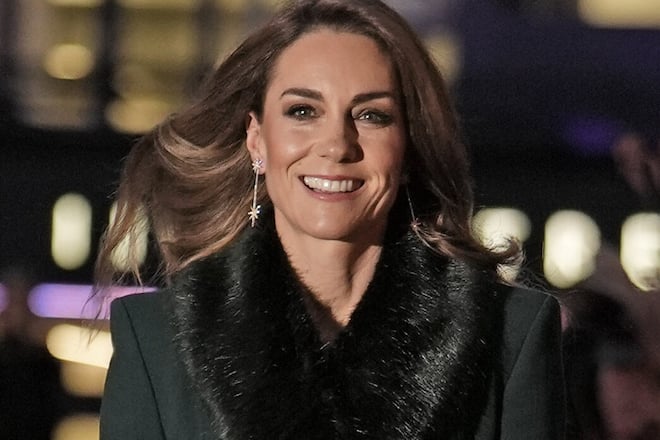 Prinzessin Kate bei ihrer Ankunft vor der Westminster Abbey.