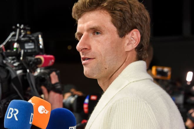 Damals noch ohne Bart: Thomas Müller auf einer Aufnahme von 2021.