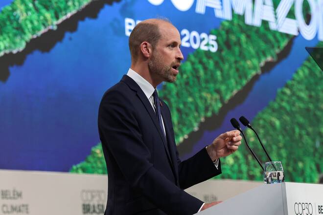Prinz William beim letzten Earthshot Prize in Brasilien.