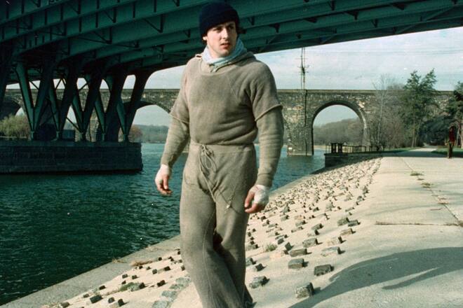 Sylvester Stallone in seiner Rolle als Rocky im gleichnamigen Film.
