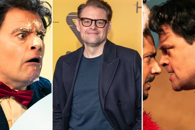 Comedy-Star Max Giermann wie wir ihn kannten (M.) - und wie wir ihn als Bösewicht im «Tatort: Showtime» kennenlernen (l. und r.).