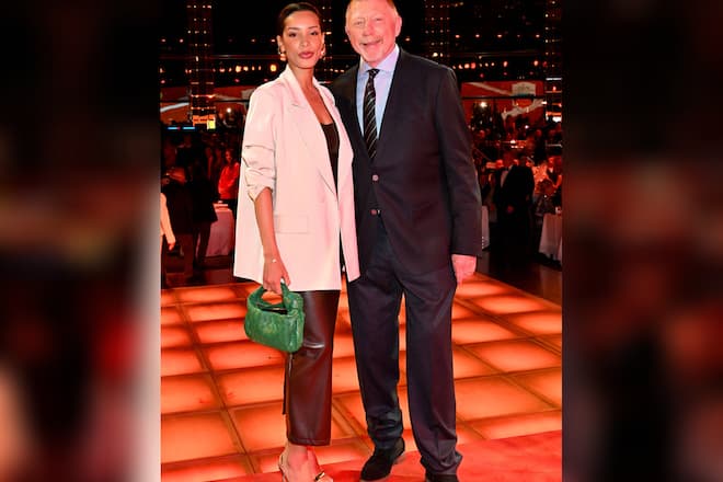 Boris Becker und seine Ehefrau Lilian in Monte-Carlo.
