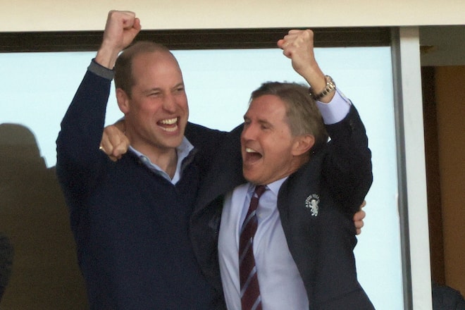 Prinz William jubelt privat am liebsten für Aston Villa im Stadion.
