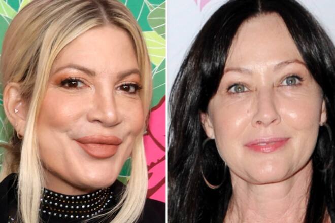 Wurden durch ihre Rollen in «Beverly Hills, 90210» weltberühmt: Tori Spelling (li.) und ihre verstorbene Kollegin Shannen Doherty.