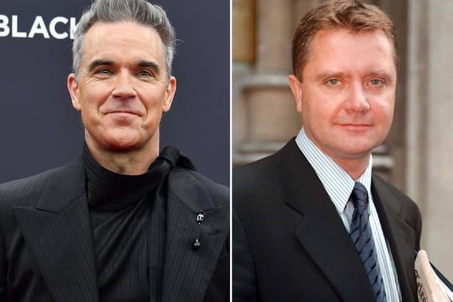 Robbie Williams (l.) wurde zu Take-That-Zeiten von Nigel Martin-Smith gemanagt.