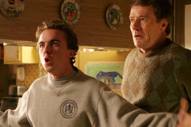 Pflegen offenbar noch immer ein familiäres Verhältnis: Bryan Cranston (r.) und Frankie Muniz.