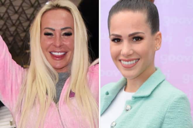 Nicht nur ältere Kandidaten plagen sich im Camp mit körperlichen Strapazen: Auch Cora Schumacher (l.) und Angelina Pannek mussten die Reissleine ziehen.