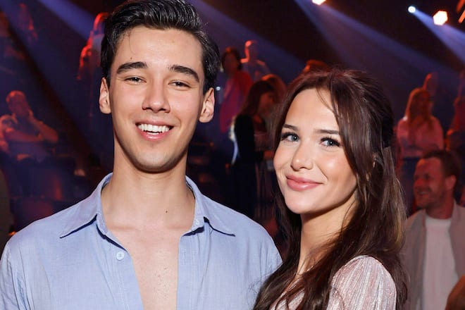 Am Rande von «Let's Dance» zeigte sich Diego Pooth auch stolz mit Freundin Louisa Büscher, die bisher nicht im Rampenlicht stand.
