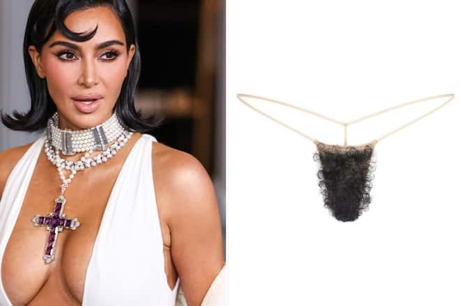 Kim Kardashian und ihr Schamhaar-String.