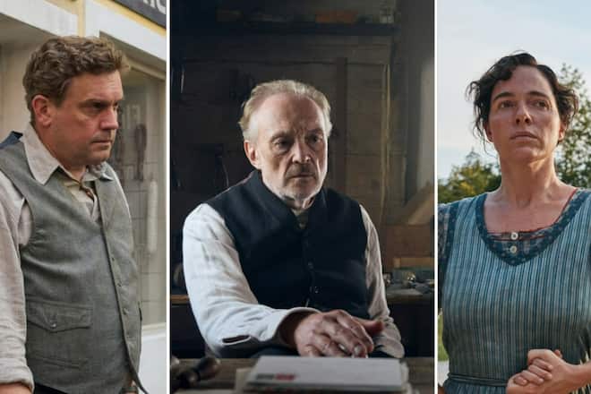 TV-Zweiteiler «Sturm kommt auf» mit Starbesetzung (v.l.): Sebastian Bezzel, Josef Hader und Verena Altenberger.