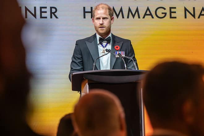 Prinz Harry in Toronto: Während eines Dinners hielt er eine Rede.