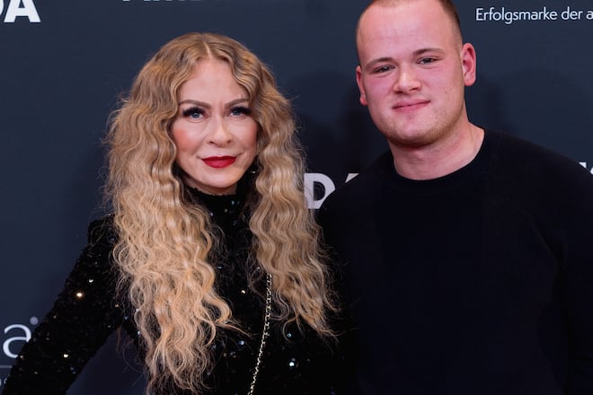 Jenny Elvers und ihr Sohn Paul bei «Movie Meets Media» in Hamburg.