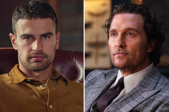 In der Serie «The Gentlemen» spielt Theo James (l.) die Hauptrolle, im gleichnamigen Film war es Matthew McConaughey.
