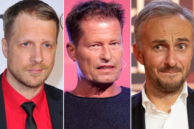 Oliver Pocher (li.) und Jan Böhmermann (re.) haben auf Til Schweigers kritische Worte eine Antwort.