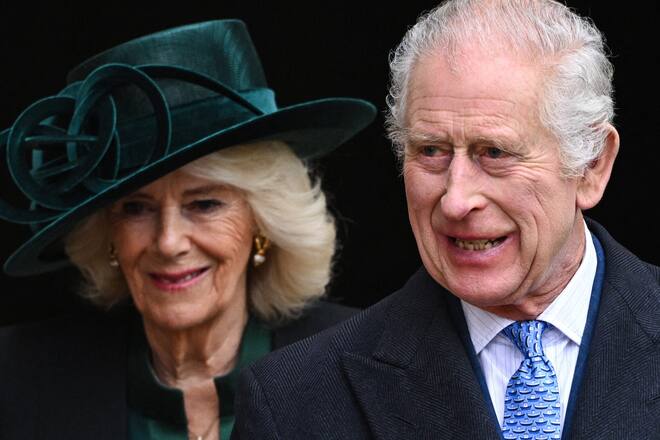 Stets an seiner Seite: Königin Camilla und König Charles III. am Ostersonntag.