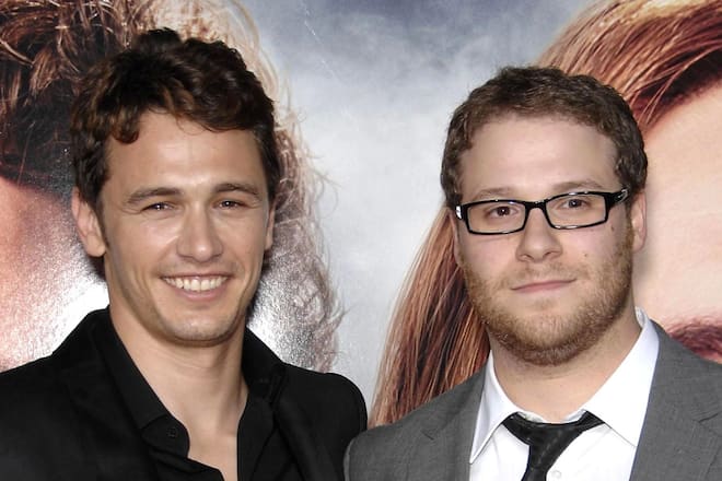 James Franco (l.) und Seth Rogen auf der Premiere von «Ananas Express» im Jahr 2008.