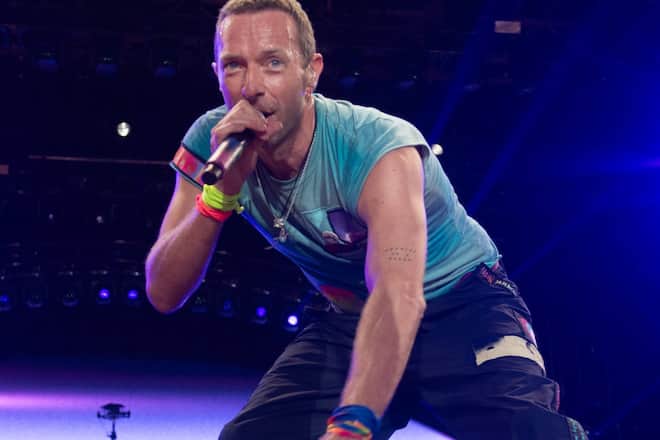 Chris Martin von Coldplay bei einem seiner Auftritte.
