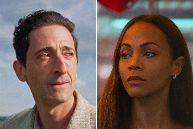 «Der Brutalist» (l.) und «Emilia Pérez» zählen zu den Filmen mit den meisten Nominierungen.