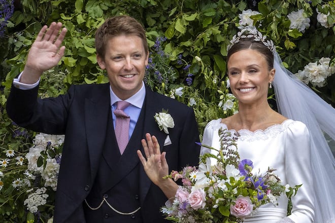 Hugh Grosvenor und Olivia Henson bei ihrer Hochzeit.