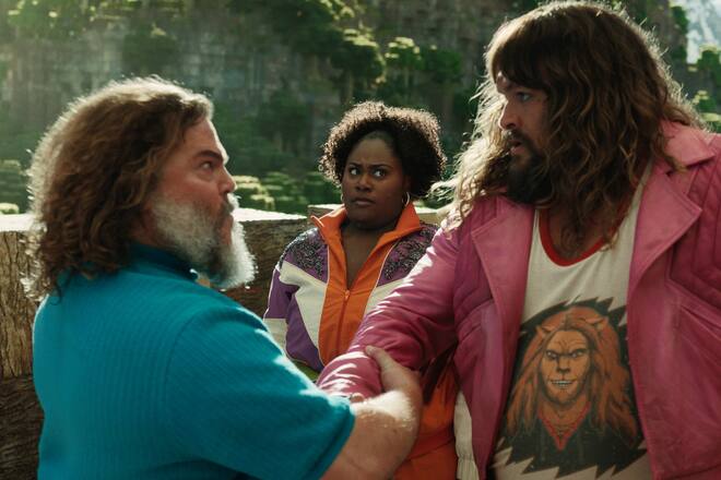 In «Ein Minecraft Film» spielen unter anderem Jack Black (l.) und Jason Momoa mit. Die Videospielvorlage wurde mehr als 300 Millionen Mal verkauft.