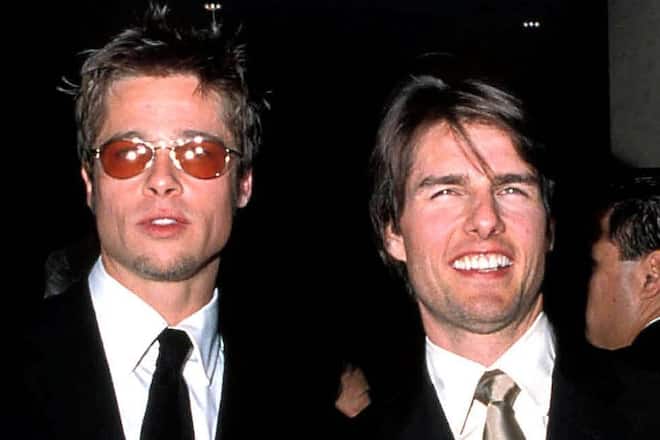 Brad Pitt (l.) und Tom Cruise in den 90er-Jahren.