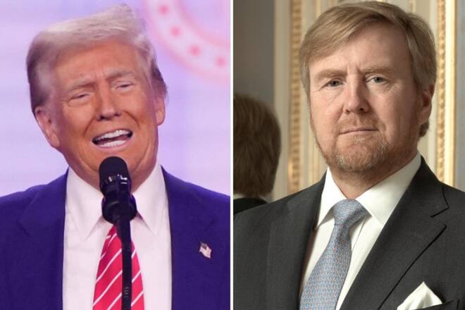 Besondere Ehre zum Nato-Gipfel: Donald Trump (l.) darf im Palast von König Willem-Alexander übernachten.