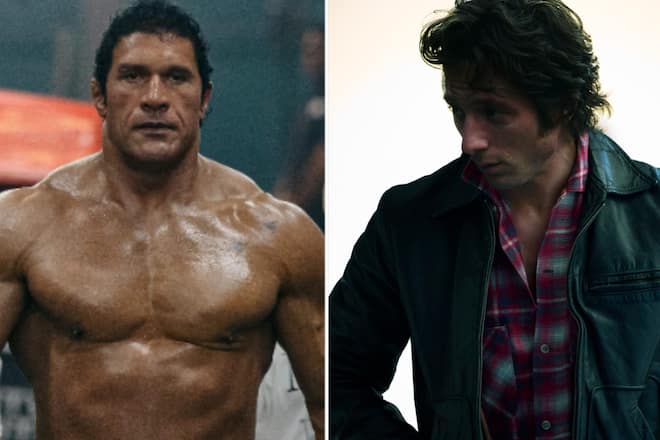 Jeremy Allen White als Musiklegende Bruce Springsteen und Dwayne Johnson als «Smashing Machine» Mark Kerr.