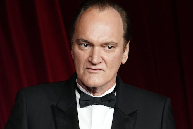 Quentin Tarantino stand für einen Film vor der Kamera.