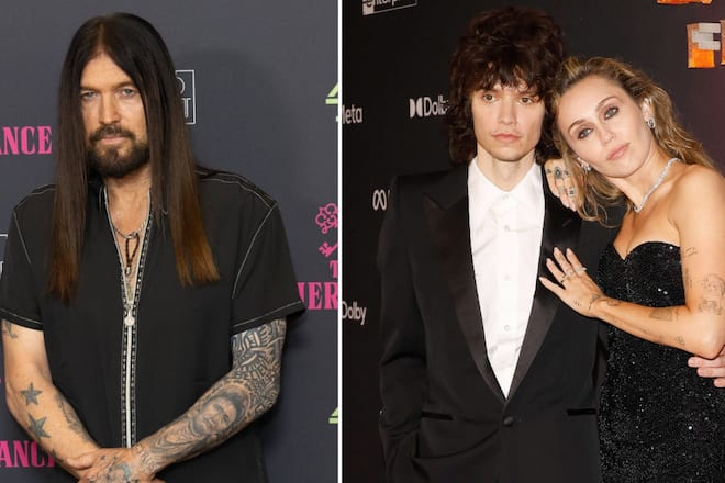 Billy Ray Cyrus (li.) ist glücklich über die Verlobung seiner Tochter Miley mit Maxx Morando.