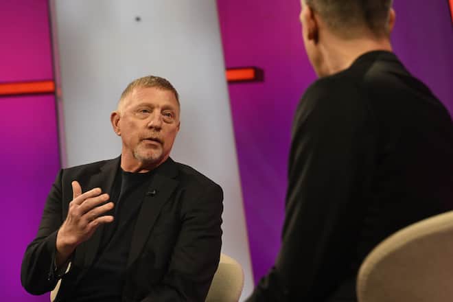 Boris Becker im Gespräch mit Steffen Hallaschka.