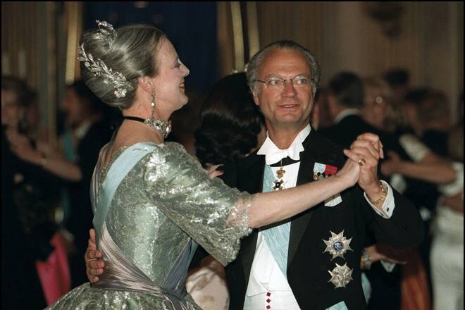 Margrethe Dänemark und Carl Gustav Schweden