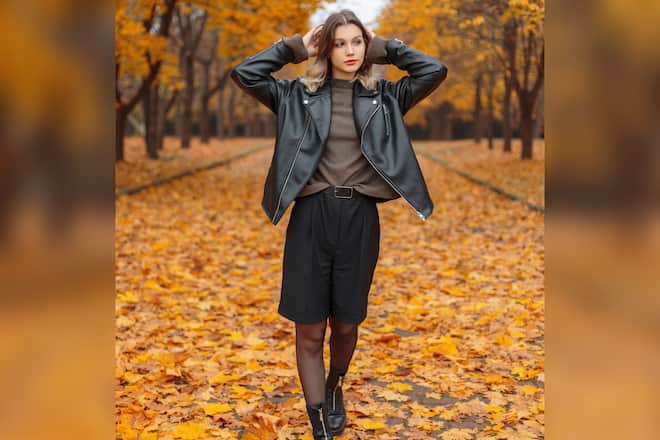 Bermuda-Shorts machen auch im Herbst eine gute Figur.