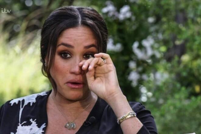 Meghan Markle and Harry Windsor interview with Oprah Winfrey shown on UK TV on March 8th, 2021., Credit:B4859 / Avalon