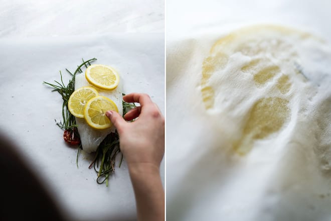 Fischfilet im Backpapier